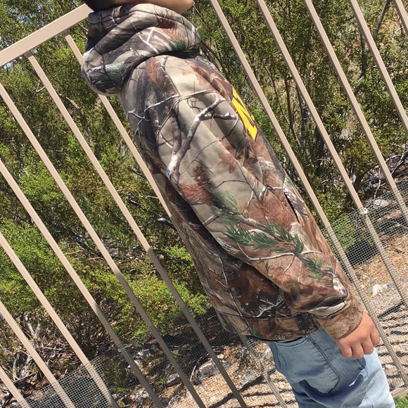 Navy Camouflage Hoodie - Picture 4 of 7